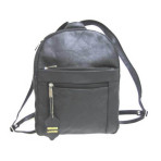 Cowhide Leather Backpack  (BLACK)
