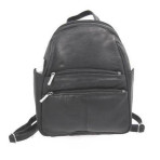 Leather Backpack-Blk