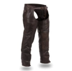 Soft Naked Brown Cowhide Chaps