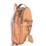 Cowhide Leather Backpack (TAN)