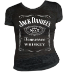 Ladies Black Jack Daniels  No 7 Burnout Shirt