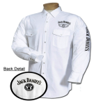 Mens White Jack Daniels Replenishment Woven Shirt